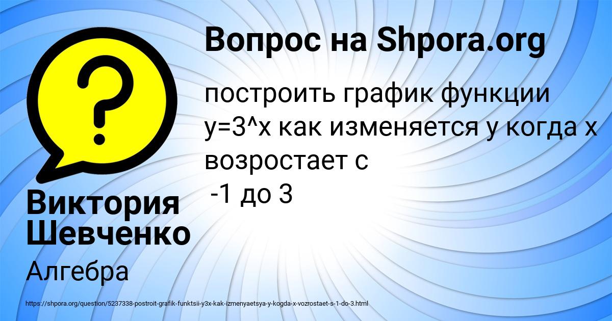 Картинка с текстом вопроса от пользователя Виктория Шевченко