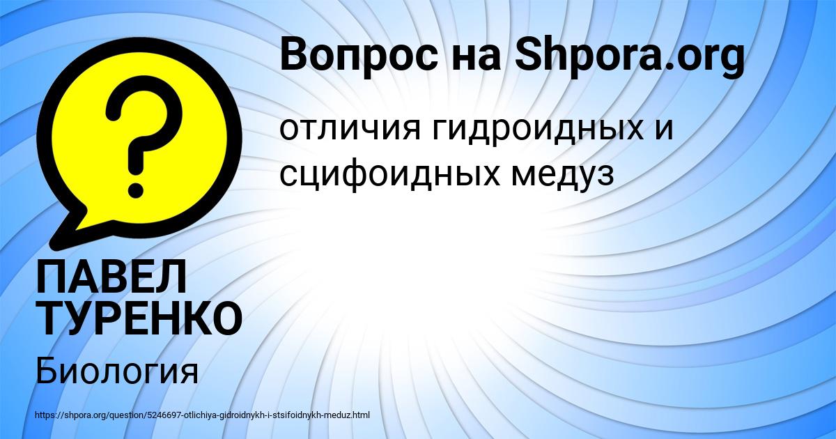 Картинка с текстом вопроса от пользователя ПАВЕЛ ТУРЕНКО