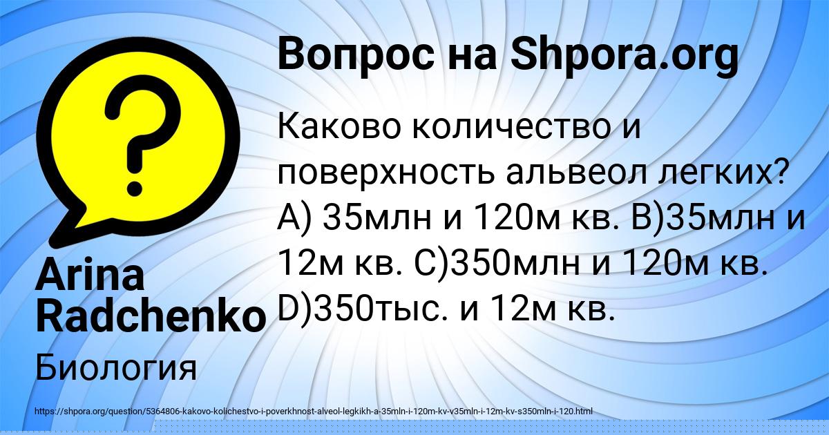 Картинка с текстом вопроса от пользователя Arina Radchenko