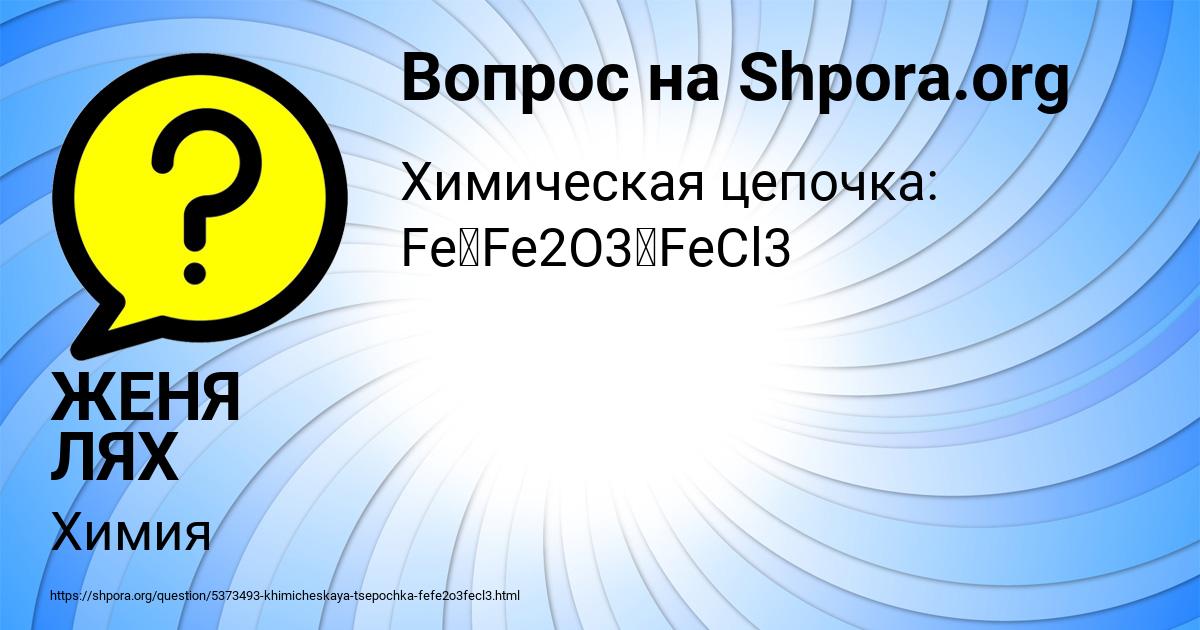 Картинка с текстом вопроса от пользователя ЖЕНЯ ЛЯХ