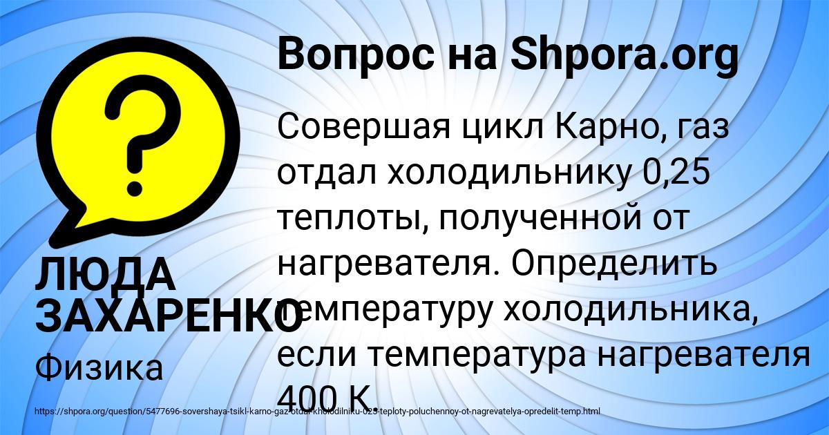 Картинка с текстом вопроса от пользователя ЛЮДА ЗАХАРЕНКО