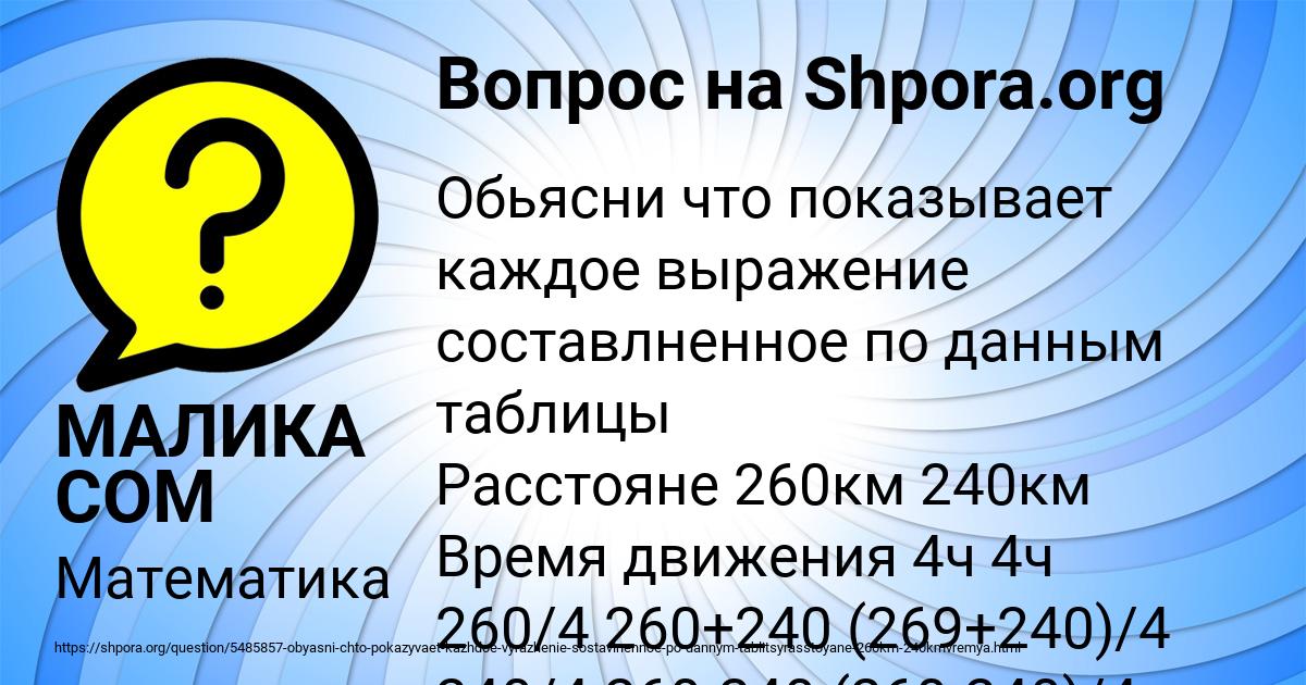 Картинка с текстом вопроса от пользователя МАЛИКА СОМ
