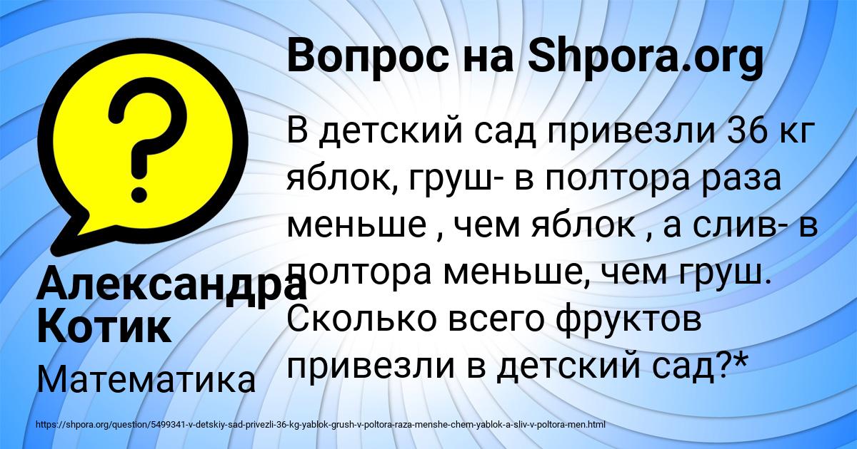 Картинка с текстом вопроса от пользователя Александра Котик