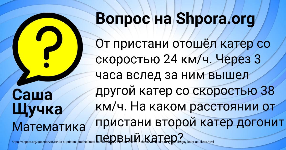 Картинка с текстом вопроса от пользователя Саша Щучка