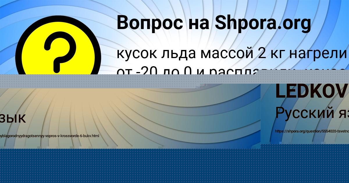 Картинка с текстом вопроса от пользователя FEDOR LEDKOV