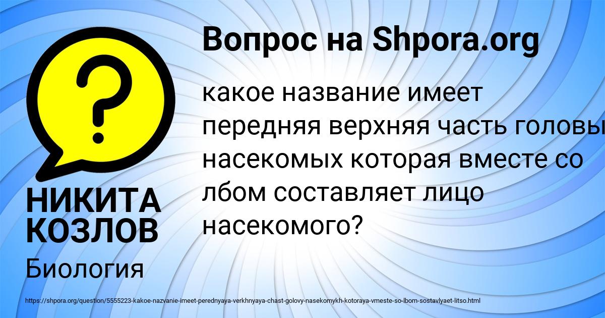 Картинка с текстом вопроса от пользователя НИКИТА КОЗЛОВ