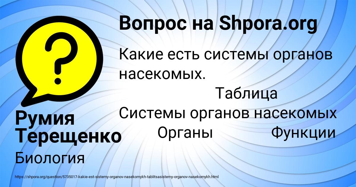 Картинка с текстом вопроса от пользователя Румия Терещенко