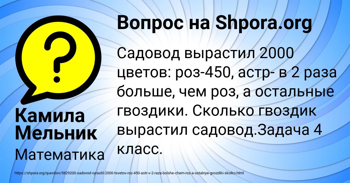 Картинка с текстом вопроса от пользователя Камила Мельник