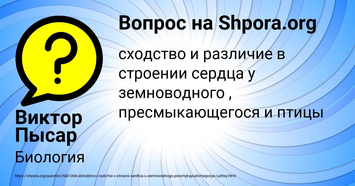 Картинка с текстом вопроса от пользователя Виктор Пысар