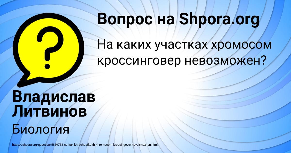 Картинка с текстом вопроса от пользователя Владислав Литвинов