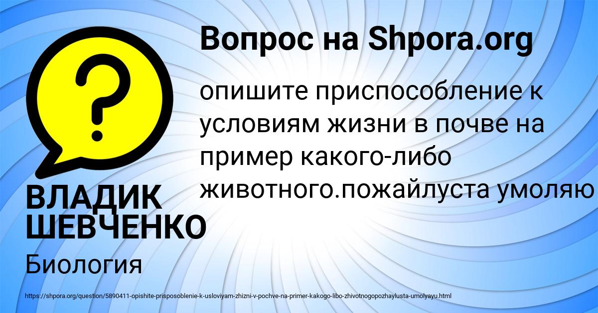 Картинка с текстом вопроса от пользователя ВЛАДИК ШЕВЧЕНКО