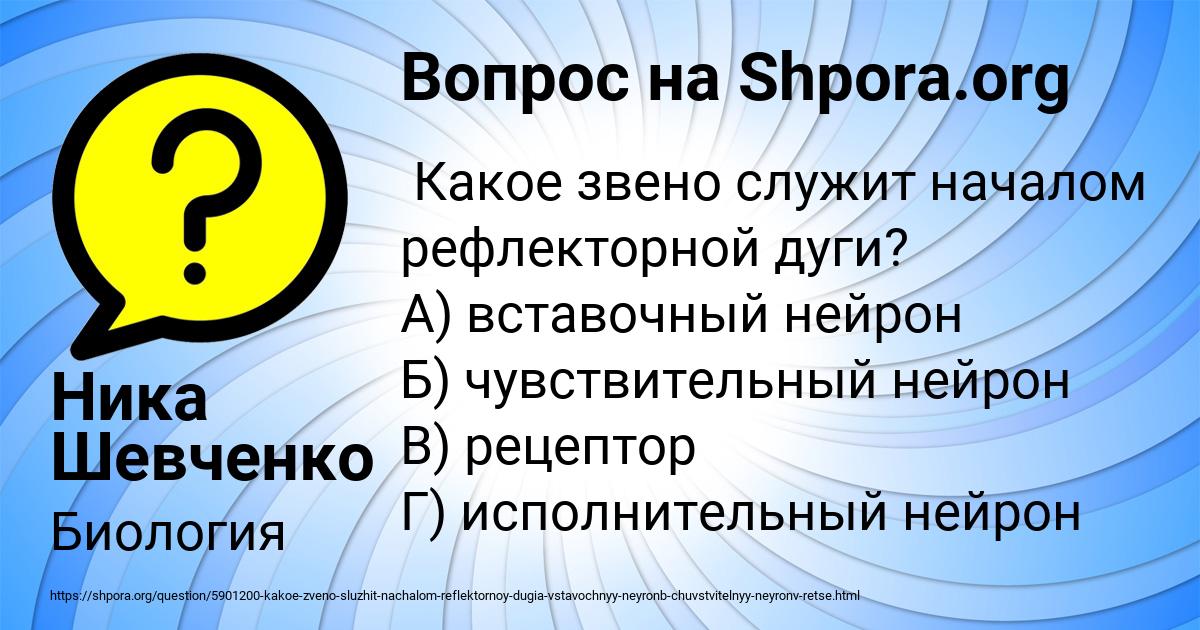 Картинка с текстом вопроса от пользователя Ника Шевченко