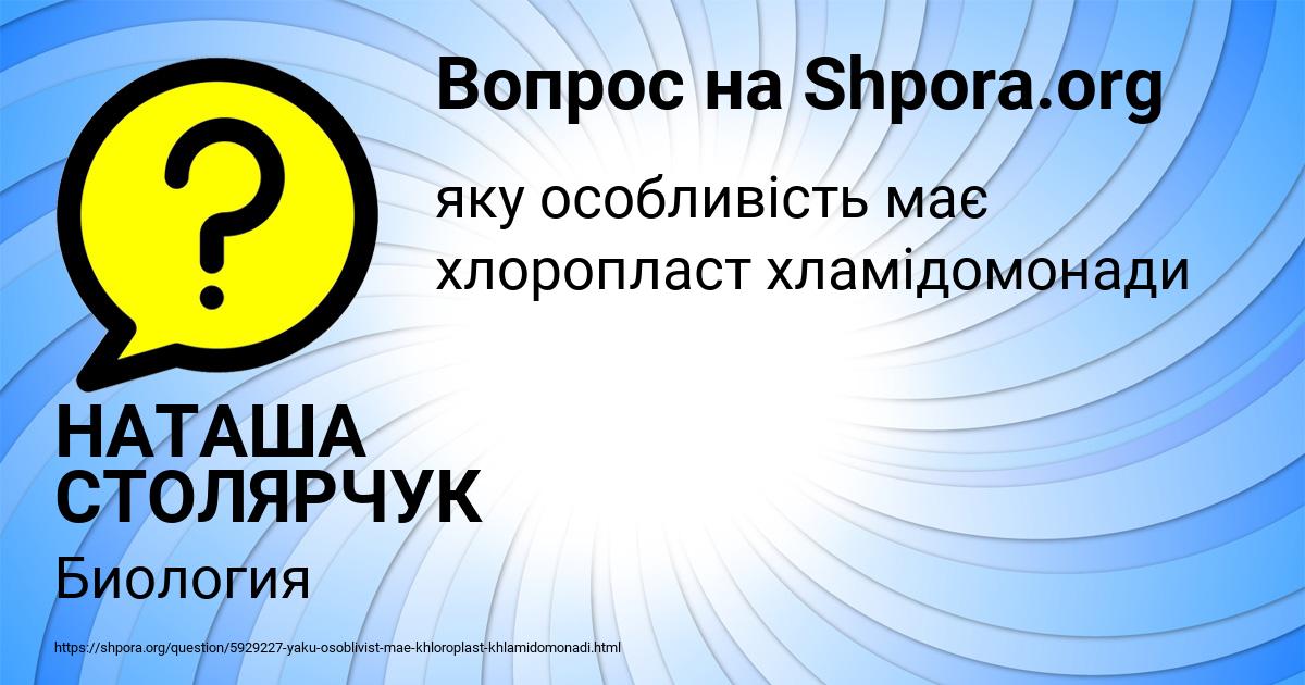 Картинка с текстом вопроса от пользователя НАТАША СТОЛЯРЧУК