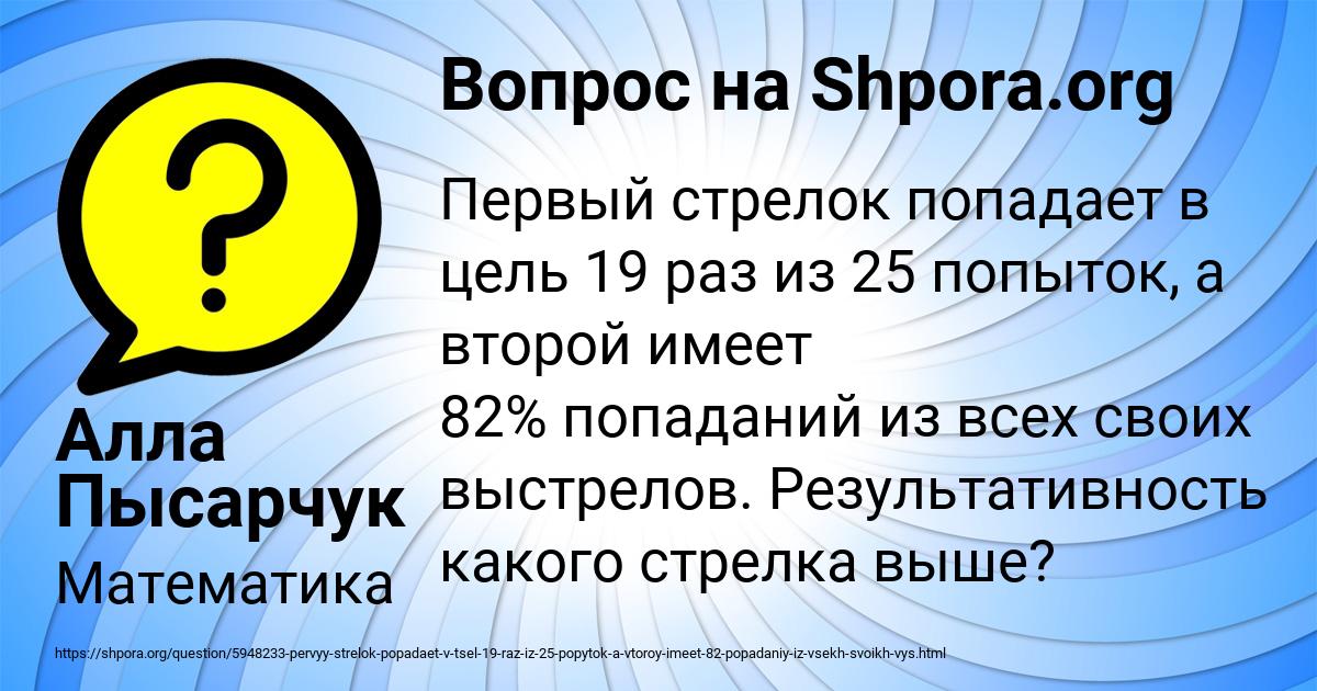 Картинка с текстом вопроса от пользователя Алла Пысарчук