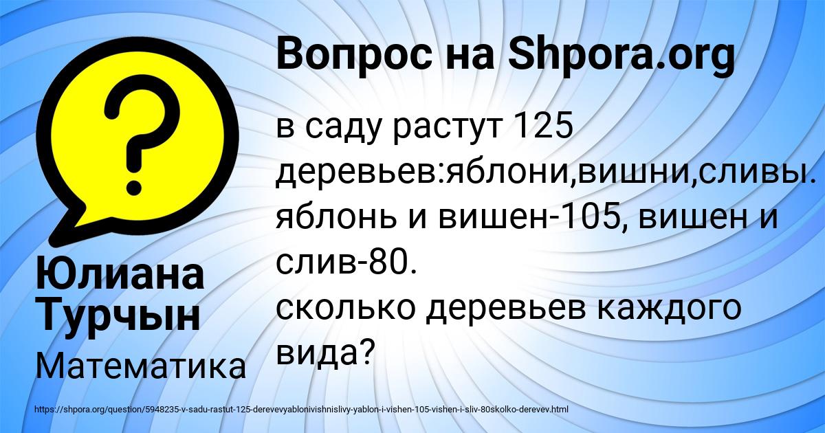 Картинка с текстом вопроса от пользователя Юлиана Турчын