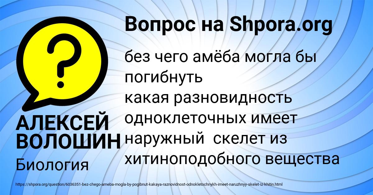 Картинка с текстом вопроса от пользователя АЛЕКСЕЙ ВОЛОШИН