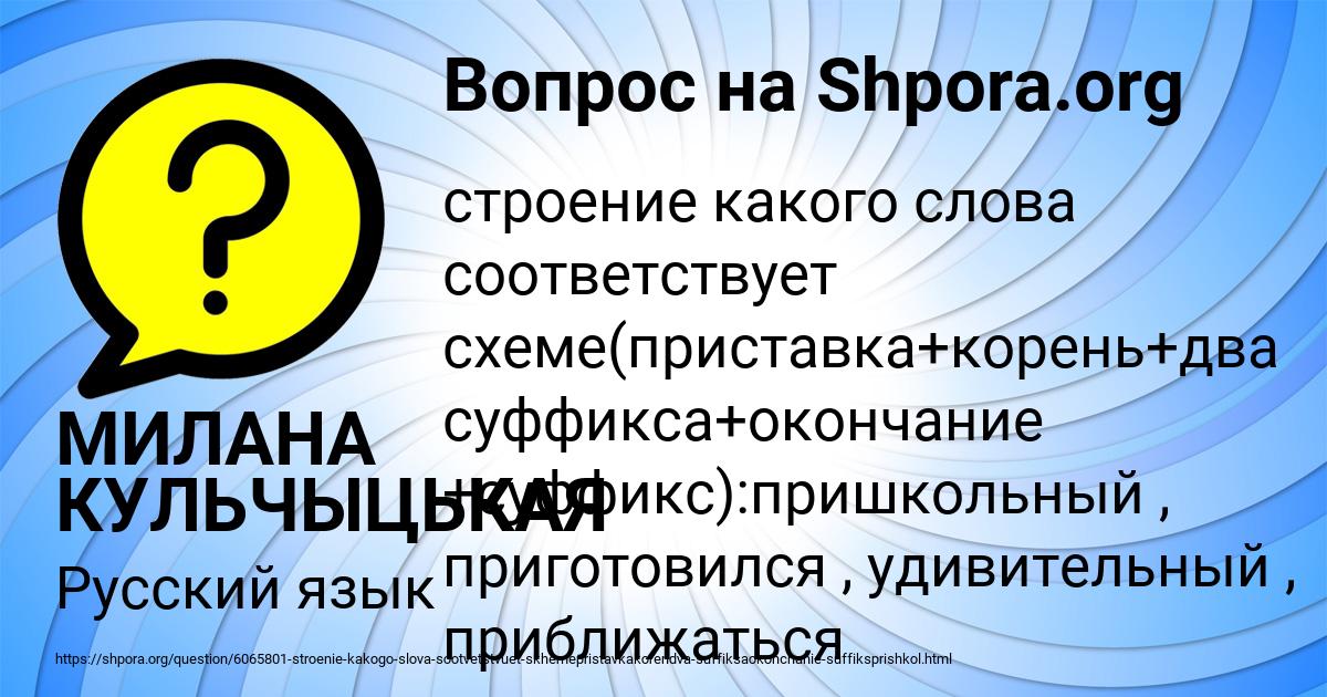 Картинка с текстом вопроса от пользователя МИЛАНА КУЛЬЧЫЦЬКАЯ