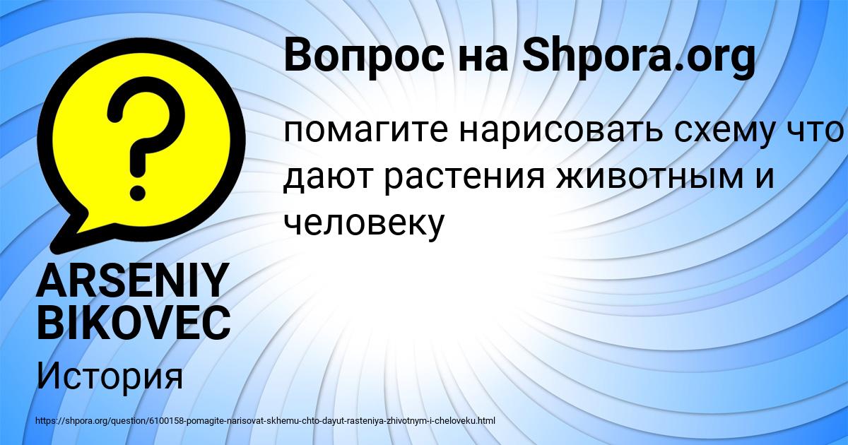Картинка с текстом вопроса от пользователя ARSENIY BIKOVEC