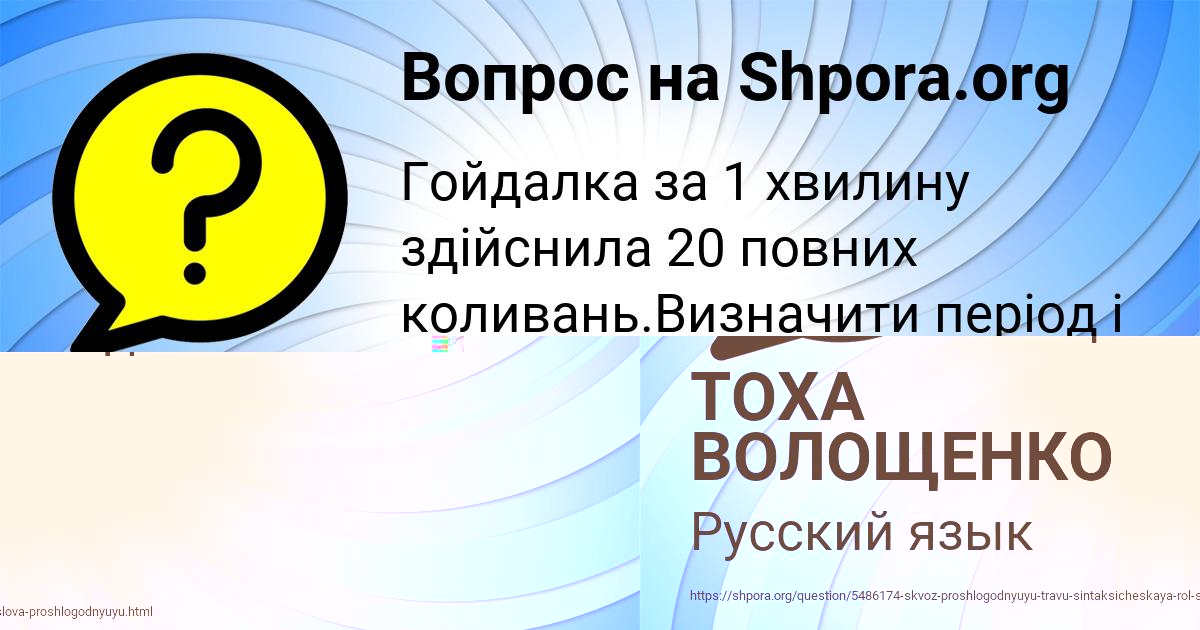 Картинка с текстом вопроса от пользователя Maks Malyarenko
