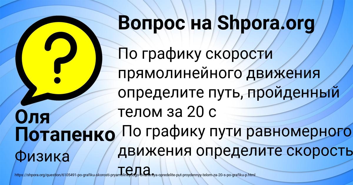 Картинка с текстом вопроса от пользователя Оля Потапенко