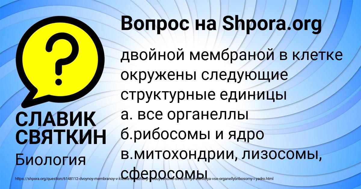 Картинка с текстом вопроса от пользователя СЛАВИК СВЯТКИН