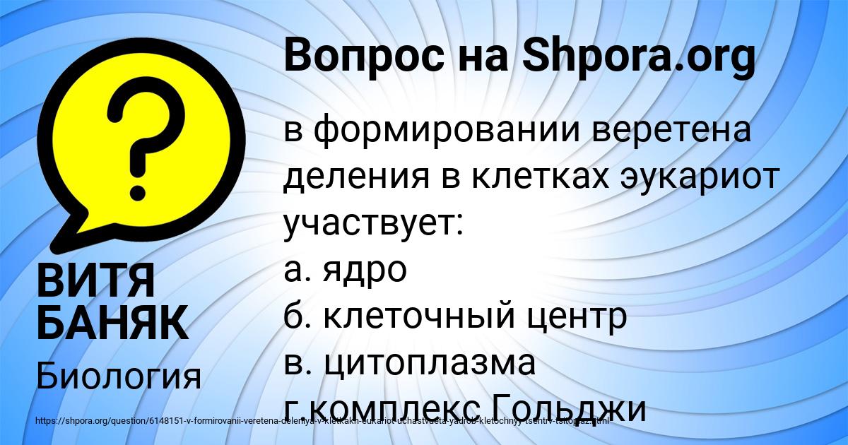 Картинка с текстом вопроса от пользователя ВИТЯ БАНЯК