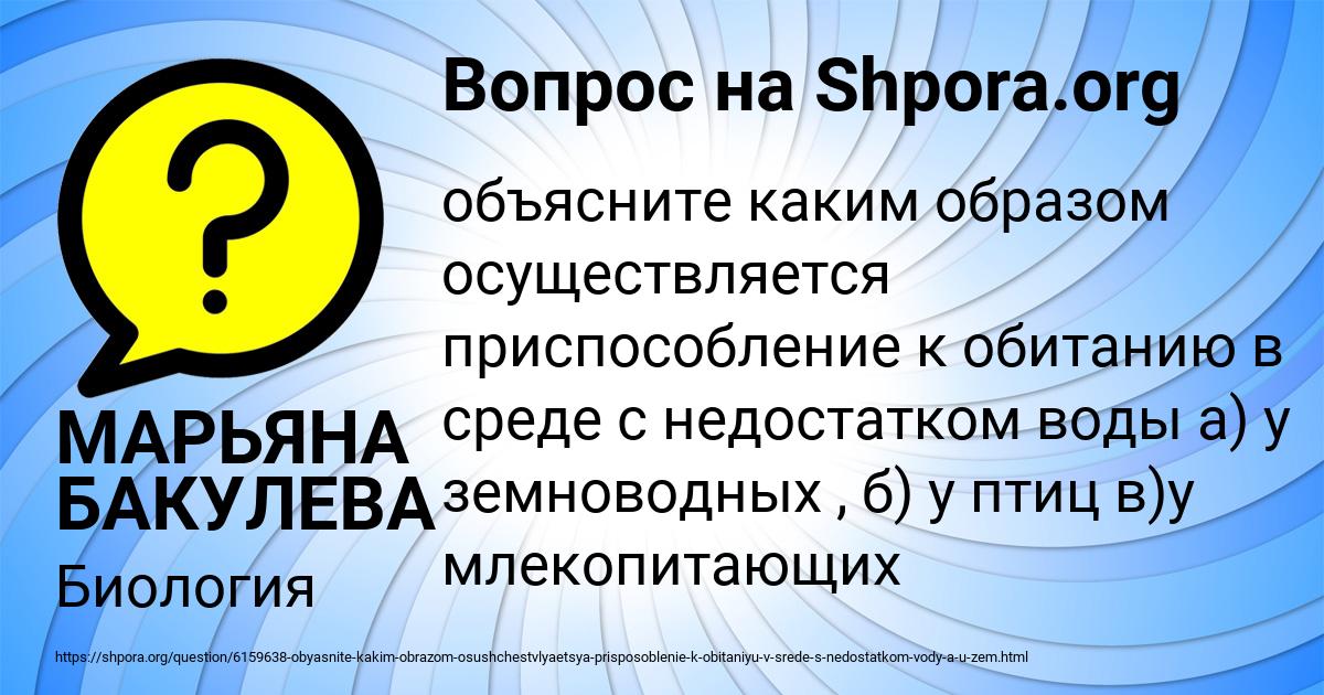 Картинка с текстом вопроса от пользователя МАРЬЯНА БАКУЛЕВА