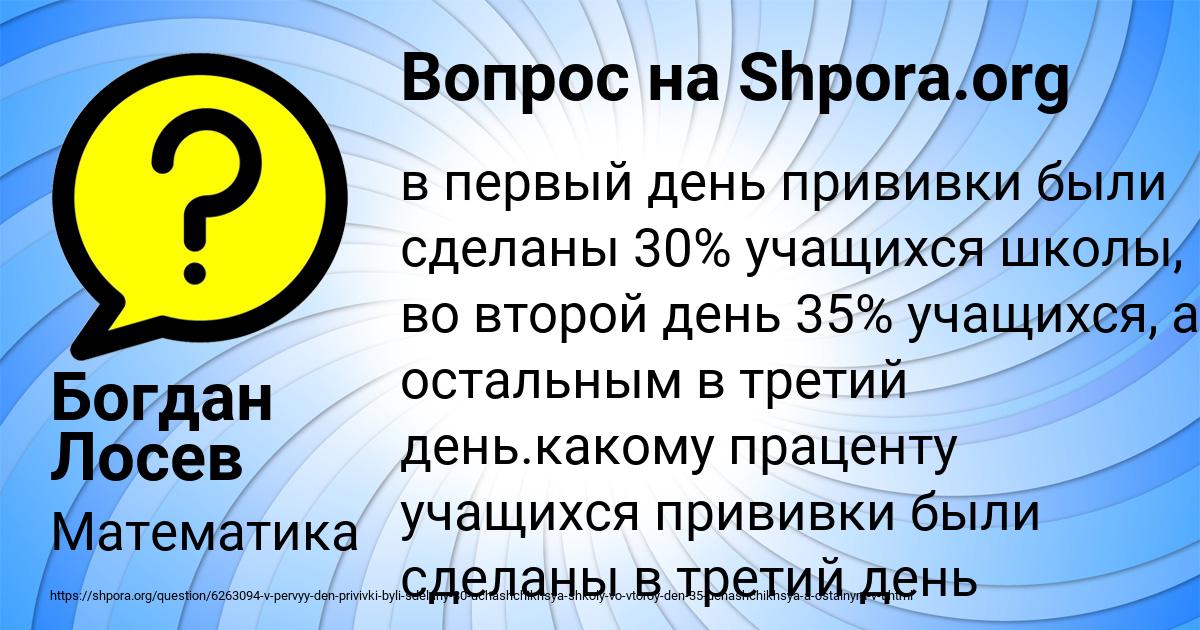 Картинка с текстом вопроса от пользователя Богдан Лосев