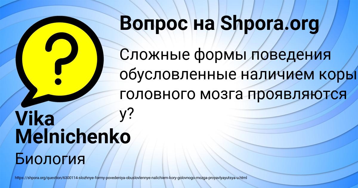 Картинка с текстом вопроса от пользователя Vika Melnichenko