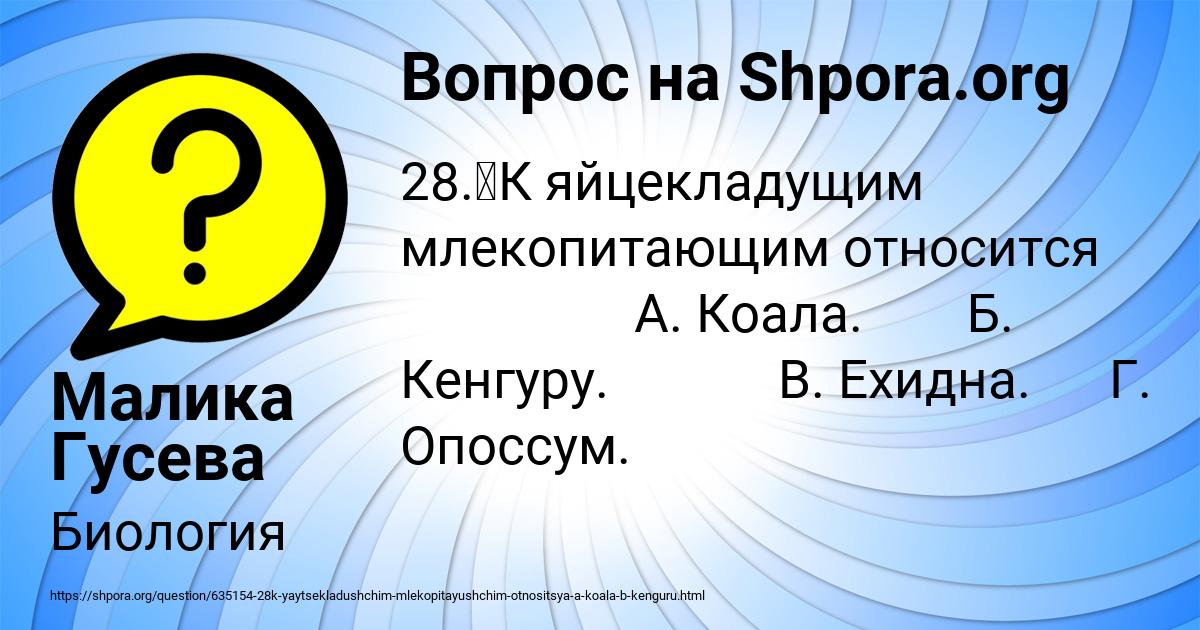 Картинка с текстом вопроса от пользователя Малика Гусева