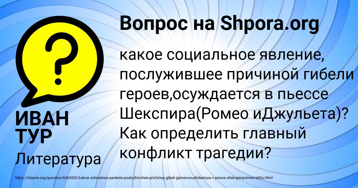 Картинка с текстом вопроса от пользователя ИВАН ТУР
