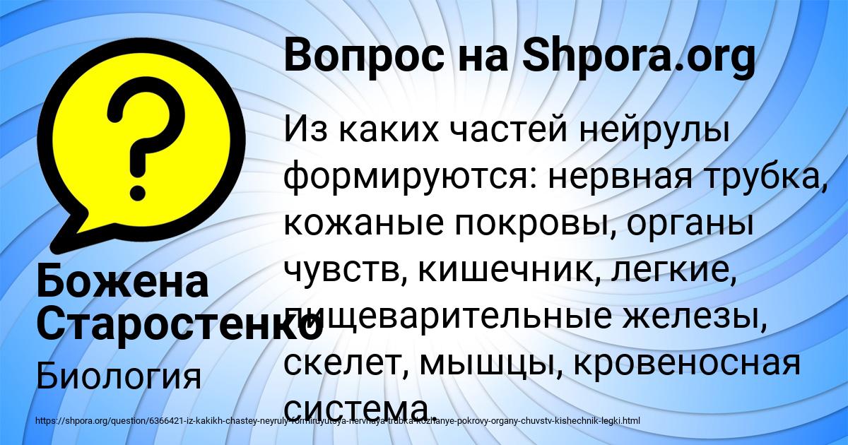 Картинка с текстом вопроса от пользователя Божена Старостенко