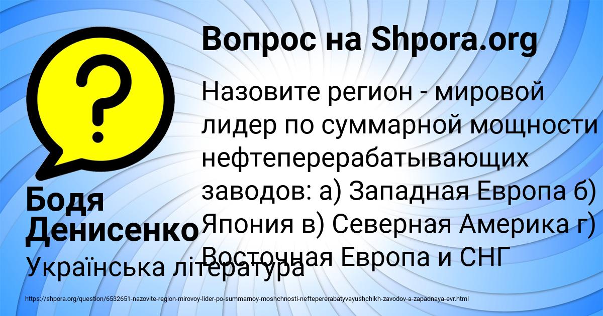 Картинка с текстом вопроса от пользователя Бодя Денисенко