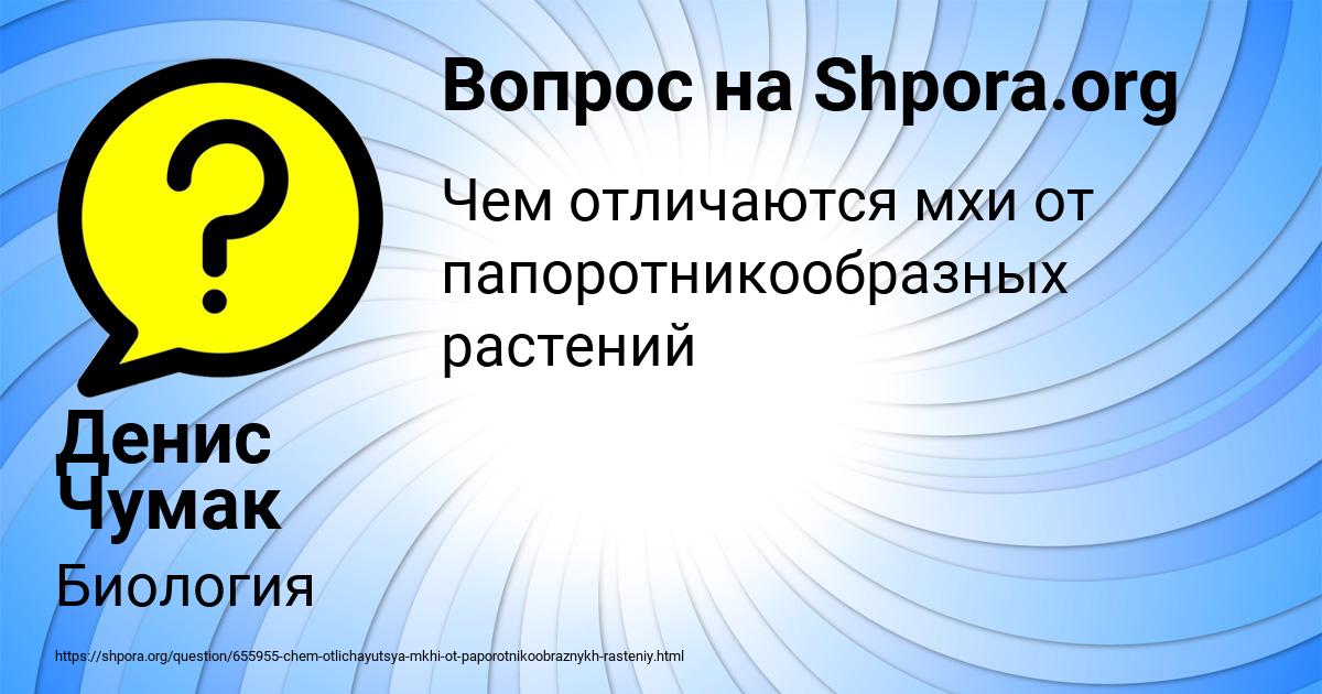 Картинка с текстом вопроса от пользователя Денис Чумак