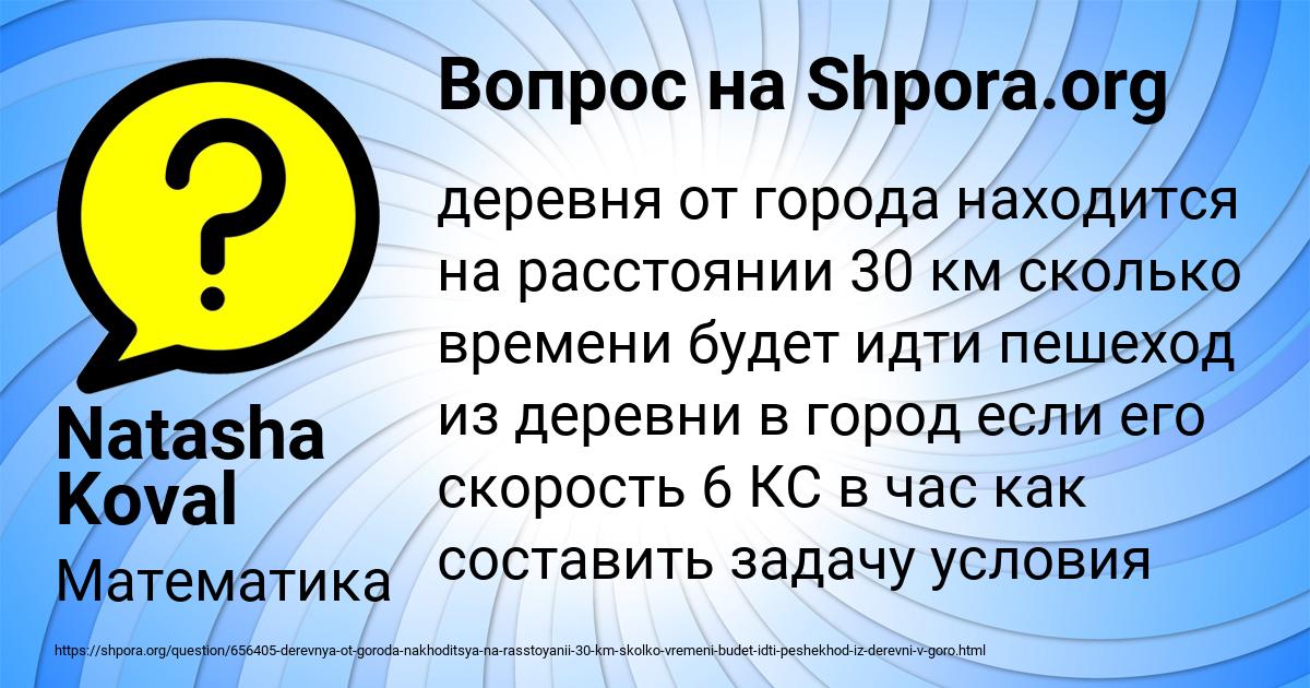 Картинка с текстом вопроса от пользователя Natasha Koval