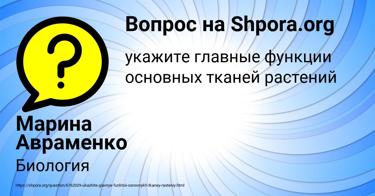 Картинка с текстом вопроса от пользователя Марина Авраменко