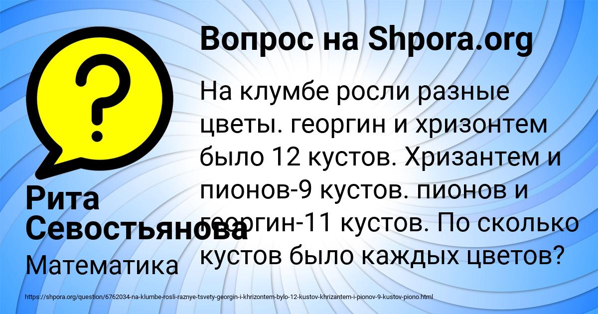 Картинка с текстом вопроса от пользователя Рита Севостьянова