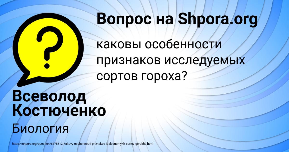 Картинка с текстом вопроса от пользователя Всеволод Костюченко