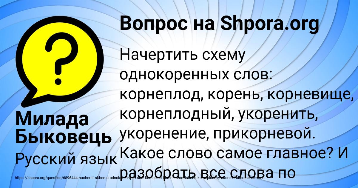 Картинка с текстом вопроса от пользователя Милада Быковець
