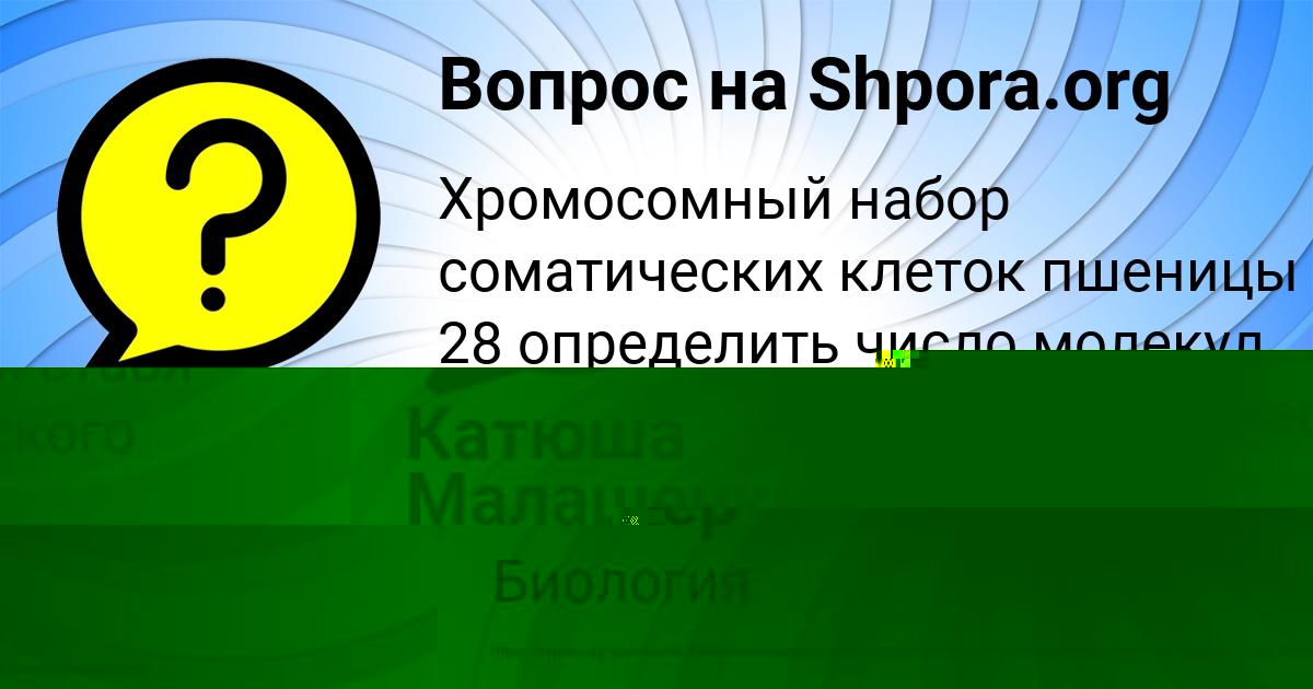 Картинка с текстом вопроса от пользователя Катюша Малашенко