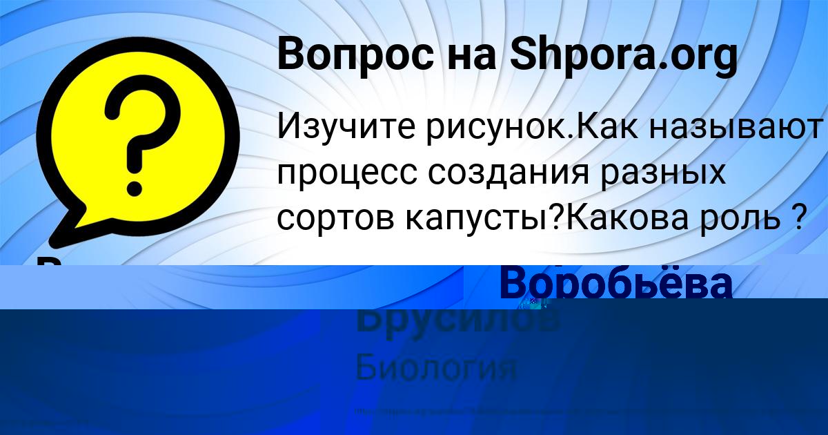 Картинка с текстом вопроса от пользователя Вероника Воробьёва