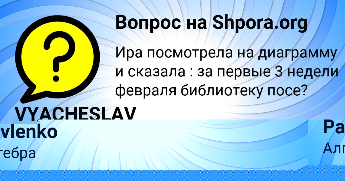 Картинка с текстом вопроса от пользователя VYACHESLAV ZOLIN