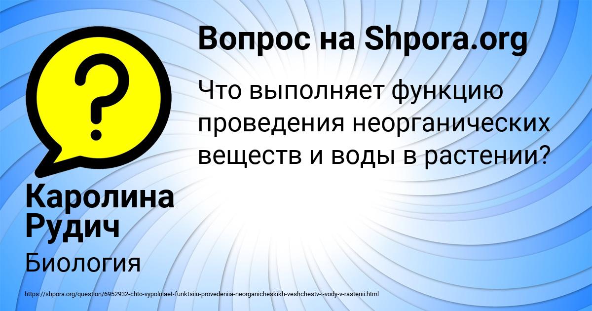 Картинка с текстом вопроса от пользователя Каролина Рудич