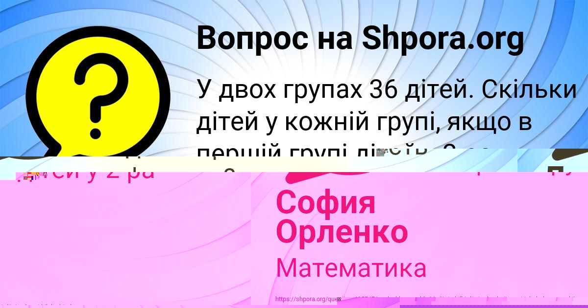 Картинка с текстом вопроса от пользователя София Орленко