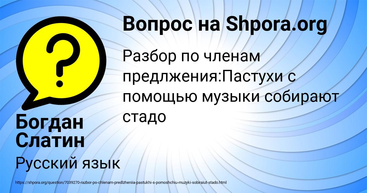 Картинка с текстом вопроса от пользователя Богдан Слатин