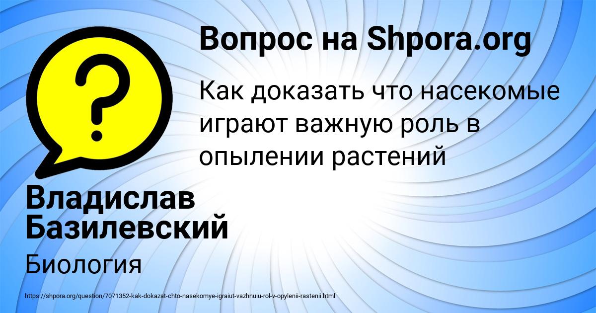 Картинка с текстом вопроса от пользователя Владислав Базилевский
