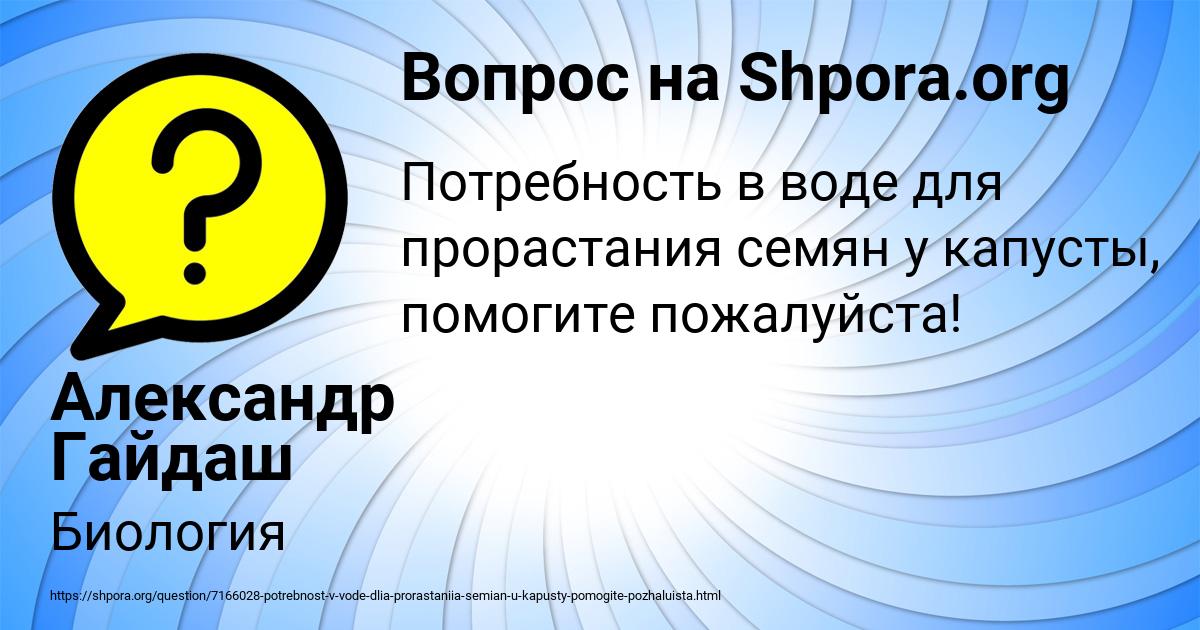Картинка с текстом вопроса от пользователя Александр Гайдаш