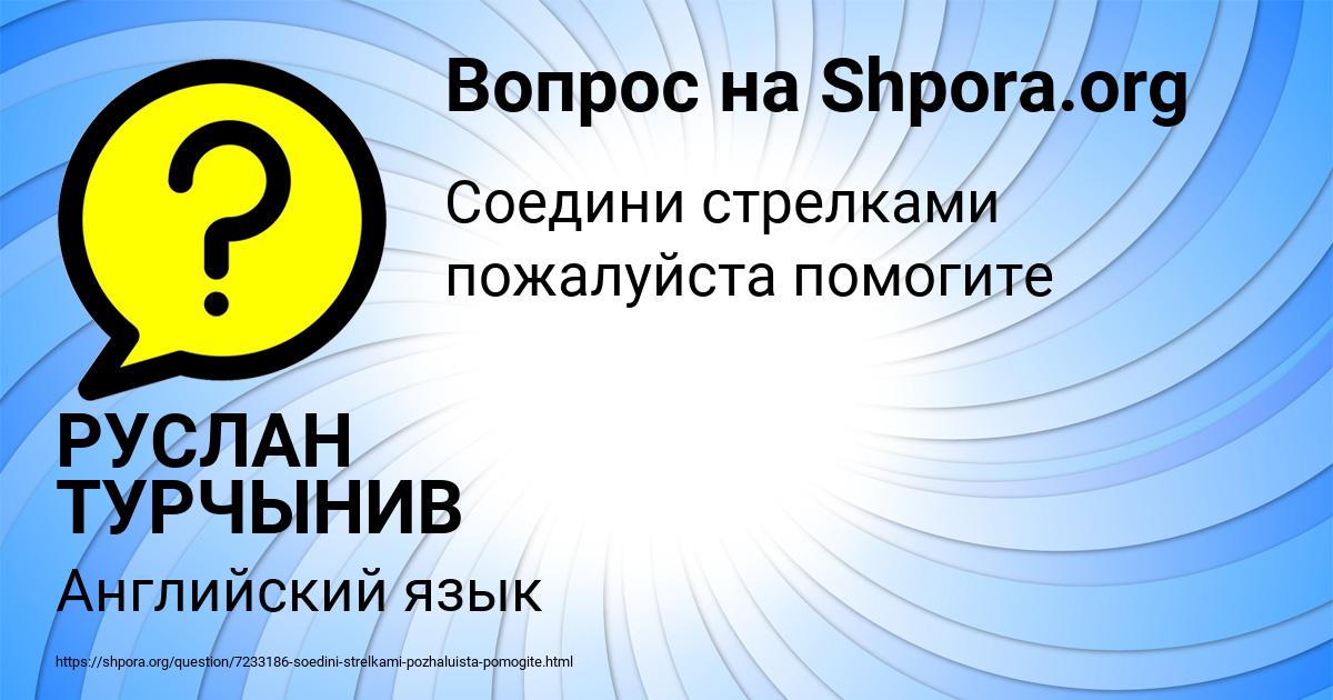 Картинка с текстом вопроса от пользователя РУСЛАН ТУРЧЫНИВ
