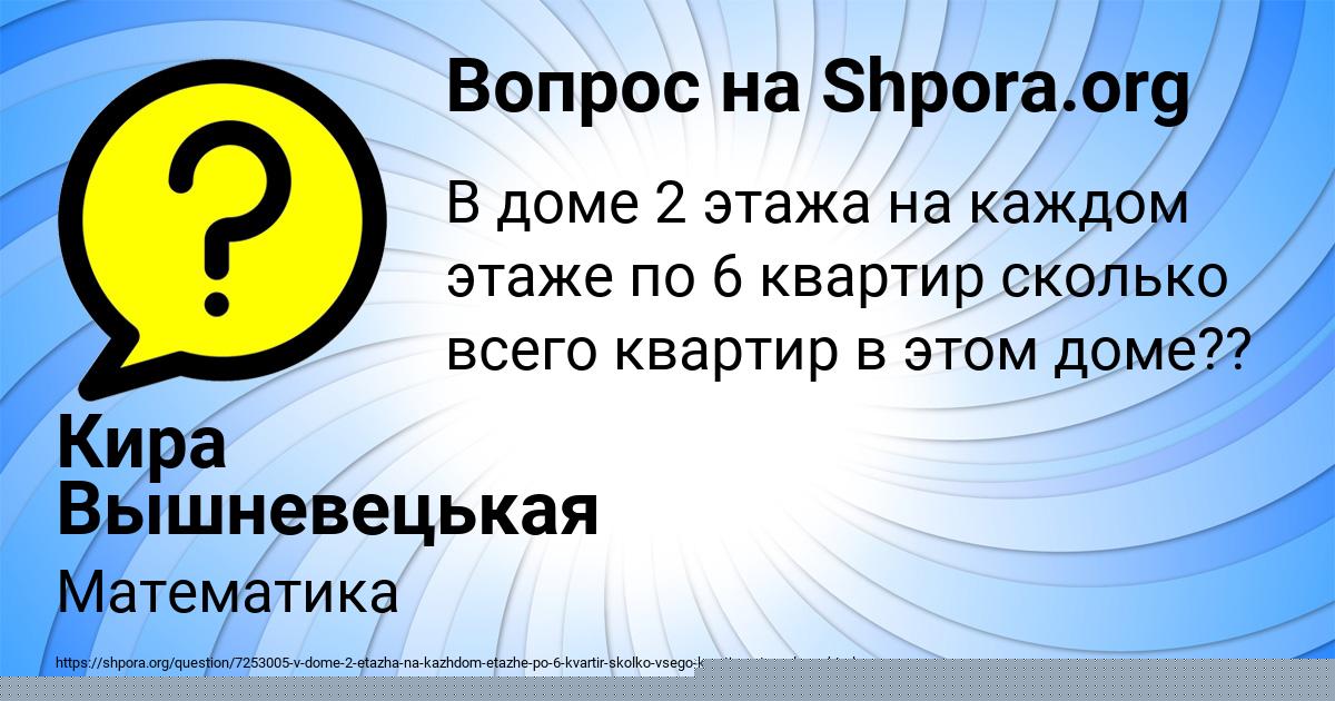 Картинка с текстом вопроса от пользователя Кира Вышневецькая