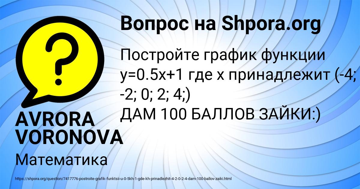 Картинка с текстом вопроса от пользователя AVRORA VORONOVA